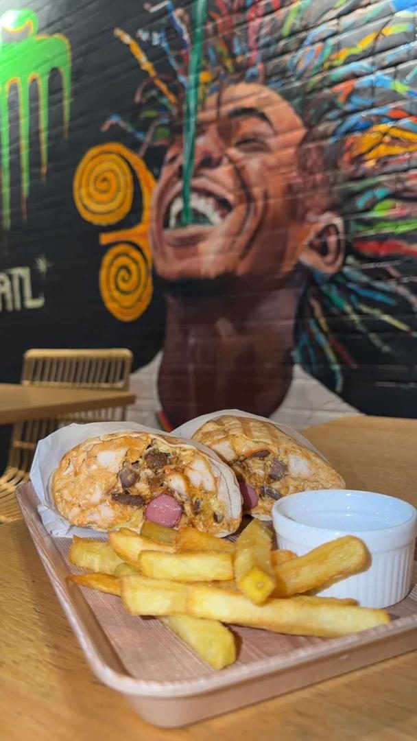 Loaded wrap & fries